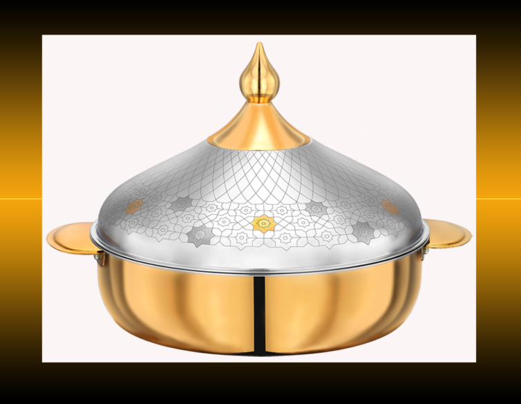 BOHARA Shoeila Gold Insulated Hotpot — double wall stainless steel food casserole